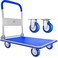 Wellmax Push Cart Dolly, Foldable Moving Platform Flat Cart, 330 lb, Blue