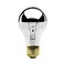 Bulbrite 60A19HM Half Chrome 60W A Shape Bulb ,4 Pack