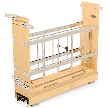 Rev-A-Shelf Pullout Bakeware Organizer w/Soft-Close, Min Opening 5.5" Wide