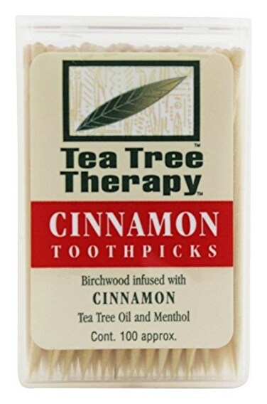 Tea Tree Therapy Cinnamon Toothpicks ,1x100 CT