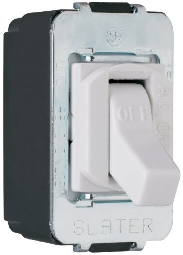 PassSeymour Legrand 15 Amp Single Pole Despard Toggle Light Switch White 1 Pack