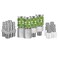 Flexzilla Pro High Flow CouplerPlug Kit, 1/4" NPT, 14-Piece - A53458FZ