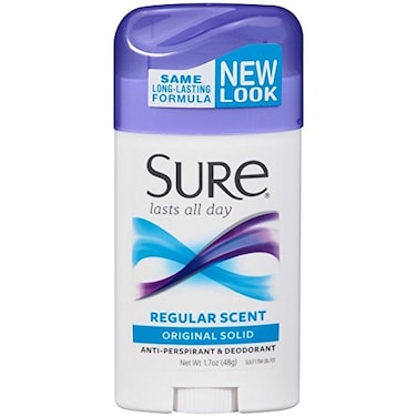 Sure Wide Anti-Perspirant Deodorant Original Solid Regular Scent 1.70 oz ,Pack of 12