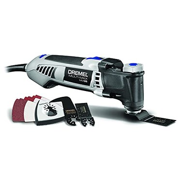 Dremel Multi-Max 3.5 Amp Oscillating Tool Kit with Tool-LESS Accessory Change- Multitool with 12 Accessories- Compact HeadAngled Body- Drywall, Nails, Remove GroutSanding- MM35-01