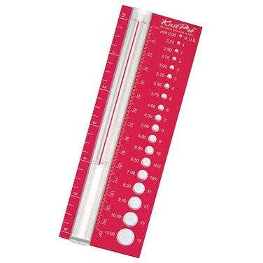 KNITPRO KP10701 Knit Pro Needle View Sizer, Red