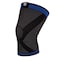 Pro-Tec Athletics 3D Flat Knee Support, Advanced Flat Knit Technology for Custom Fit, Breathable Multi-Directional Stretch Fabric, Non-Slip Gel for Enhanced Stability, Full Motion, Small, Blue/Black