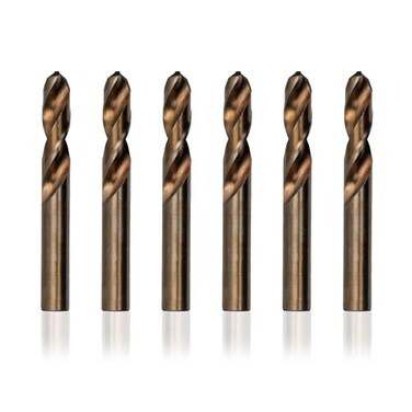Drill America - D/ASTCO7/16P6 7/16" Cobalt Heavy Duty Split Point Stub Drill Bit ,Pack of 6, D/ASTCO Series