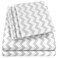Sweet Home Full Size Bed Sheets - 6 Piece 1500 Supreme Collection Fine Brushed Microfiber Deep Pocket Full Sheet Set Bedding - 2 Extra Pillow Cases, Great Value, Full, Chevron Gray