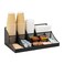 Mind Reader Countertop Organizer, 2 Tier Mesh Storage Caddy with 11 Compartments for Office Supplies, Breakroom Essentials, and Snacks
