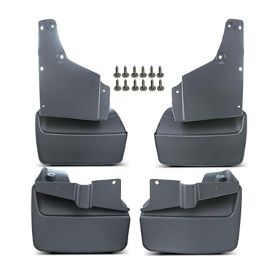 A-Premium Mud Flaps, No Drilling Required Splash Guards with Accessories