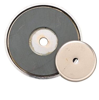 General Tools 376B Shallow Pot Ceramic Magnets, 20-Pound Pull