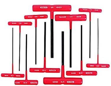 Proto Stanley J4968 T-Handle Hex Key Set,11-pc