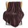 Exclusivo Mezcla Soft Large Fleece Throw Blanket for Couch, Coffee