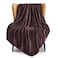 Exclusivo Mezcla Soft Large Fleece Throw Blanket for Couch, Coffee
