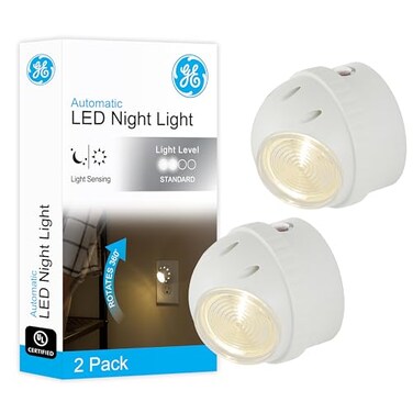 GE Rotating Plug in Night Light, Home Decor, Apartment Essentials