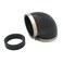 Spectre Performance 8791 Black 3" Low Profile 90&deg; Elbow Boot with 2.5" Insert