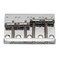 Musiclily Basic 57mm Top-loading Fixed Hardtail 4-String Bass Bridge Chrome