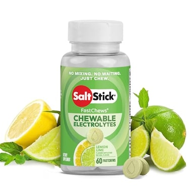 SaltStick High Sodium Electrolyte FastChews - Lemon Lime, 60 Tablets