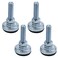 Antrader 4PCS M12 Thread Adjustable Pole Leveling Foot-Base Diameter 1-3/5