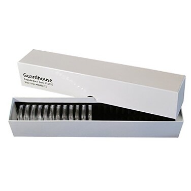 Guardhouse Single Row Coin Capsule Box for 25 Large "H" Capsules