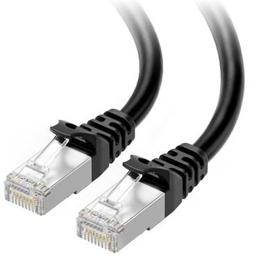 Cable Matters 10Gbps Snagless Shielded Cat 6A Ethernet Cable, 14ft, Black