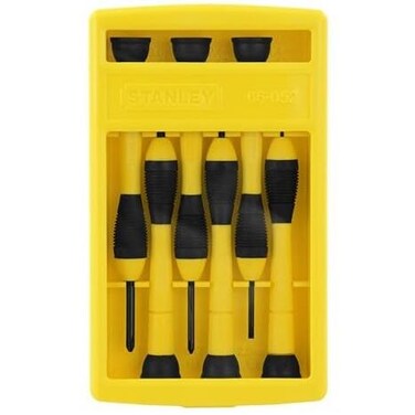 STANLEY Precision Screwdriver Set, 6 Piece, with Case ,66-052