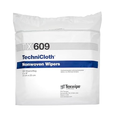 Texwipe TX609 TechniCloth 9"X9", 300 Wipes/Bag
