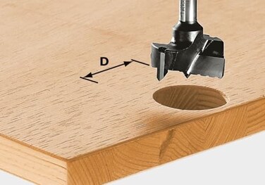 Festool 491072 Euro-Hinge Boring Bit HW 20mm