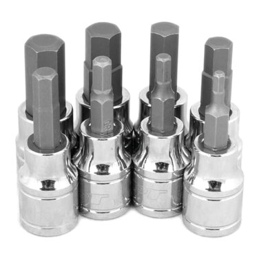 Performance Tool W38890 8-Piece 3/8 in. Drive Metric Hex Bit Socket Set