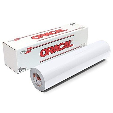 ORACAL 651 Permanent Glossy Vinyl - White - 12" x 25ft