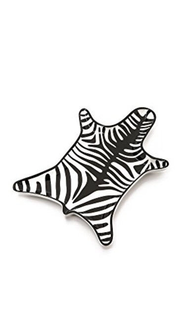 Jonathan Adler The Zebra Dish, Black/White