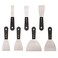QEES 7 PCS Stainless Putty Knife Set Drywall Paint Stripper Scraper Tools
