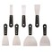QEES 7 PCS Stainless Putty Knife Set Drywall Paint Stripper Scraper Tools