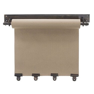 Kalalou NDE1100 Transitional Hanging Note Roll with 4 Clips in Bronze/Dark Finish, 21.00 inches