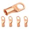 SELTERM 5pcs 1/0 AWG 1/2" Stud Heavy Duty Bare Copper Battery Cable Lugs