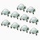 WMYCONGCONG 10 PCS hc-sr501 PIR Module Pyroelectric Infrared Motion Sensor Module Detector Security