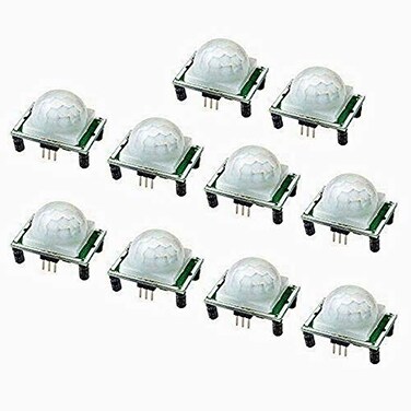 WMYCONGCONG 10 PCS hc-sr501 PIR Module Pyroelectric Infrared Motion Sensor Module Detector Security