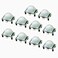 WMYCONGCONG 10 PCS hc-sr501 PIR Module Pyroelectric Infrared Motion Sensor Module Detector Security