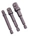 Amtech I5700 Socket Driver Set, Hex Extension Adapter, 3 Piece 1/4", 3/8" and 1/2", for Impact Driver