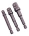 Amtech I5700 Socket Driver Set, Hex Extension Adapter, 3 Piece 1/4", 3/8" and 1/2", for Impact Driver