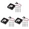 Aokin for Raspberry Pi Cooling Fan DC 5V/3.3V Brushless CPU Cooling Fan with Screws for Raspberry Pi 4 B, 3 B, 3 B, 2 B, 1 B, RetroFlag NESPI Case, etc, 3 Pack