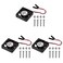 Aokin for Raspberry Pi Cooling Fan DC 5V/3.3V Brushless CPU Cooling Fan with Screws for Raspberry Pi 4 B, 3 B, 3 B, 2 B, 1 B, RetroFlag NESPI Case, etc, 3 Pack