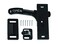 RV Designer E287 - RV Screen Door Latch Kit, Left-Hand Amerimax, Black