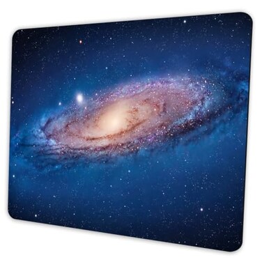 SHALYSONG Nebula Mouse pad Small Computer Mouse pad with Personalized Galaxy Design Office Non-Slip Rubber Mousepad