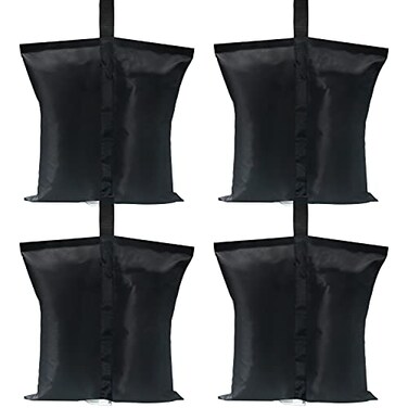 ABCCANOPY Canopy Weights 120 LBS Tent Sand Bags,4-Pack Black,No Sand