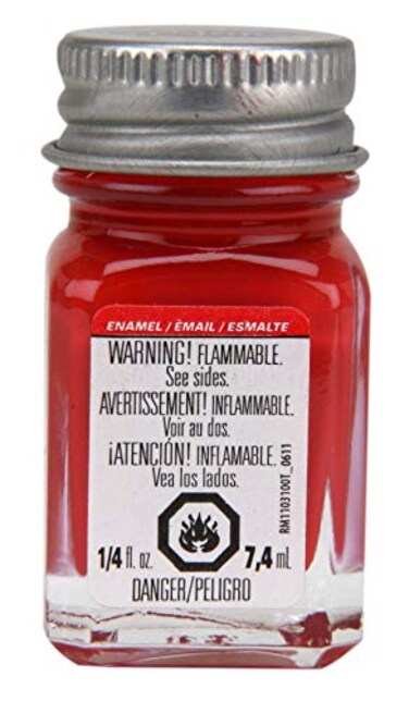 Testors Enamel Paint Open Stock .25oz-Cherry Flat