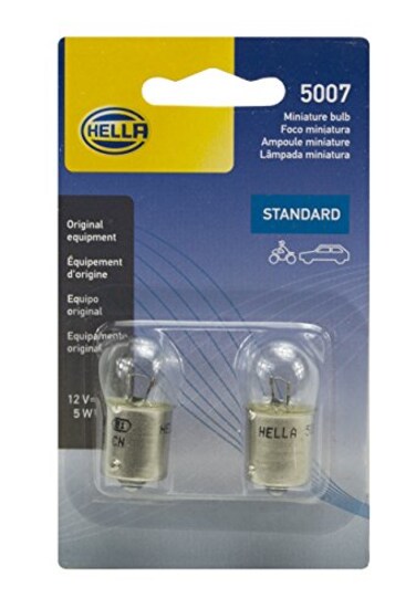 Hella 5007TB Bulb 5007 12V 5W Ba15S B6 ,2