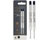 PARKER QUINKflow Ballpoint Pen Ink Refill, Medium Tip, Black, 2 Pack