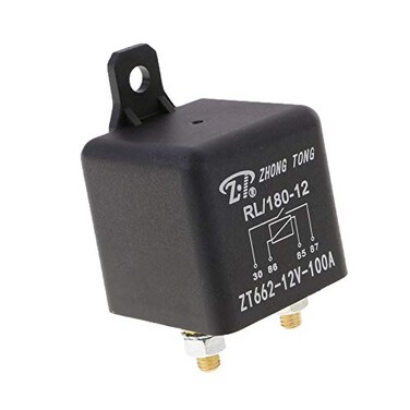 ESUPPORT Car Auto Heavy Duty Split Charge DC 12V 100A SPST Relay 4 Pin