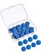 Jetec 30 Pieces Billiard Pool Cue Tips 13 mm Blue Pool Stick Tips